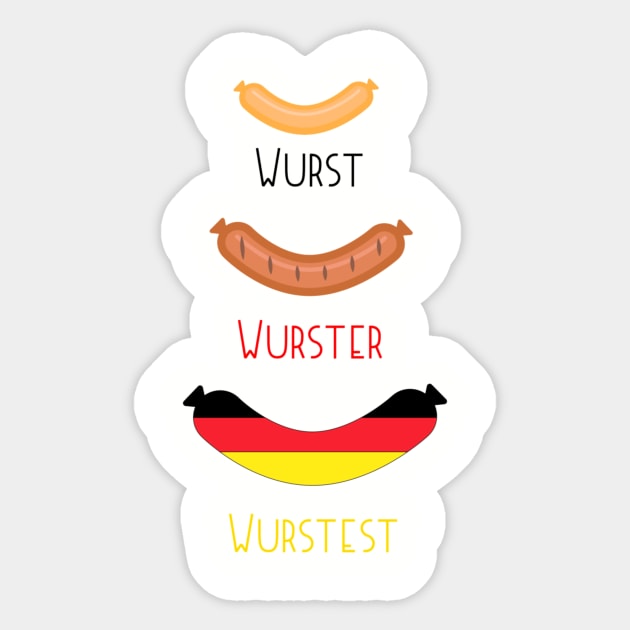 German Oktoberfest 2017 Wurst Shirt Sticker by Rolfober